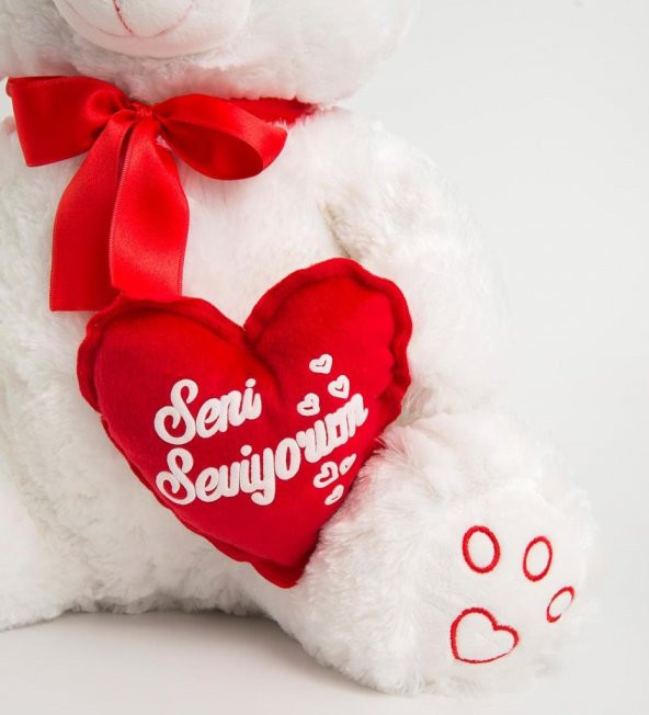 Peluş Ayı Seni Seviyorum Kalpli Ayı 50cm - 3