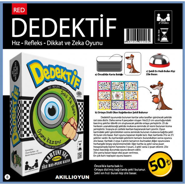 Redka Dedektif - Hız Refleks Dikkat ve Zeka Oyunu - 2