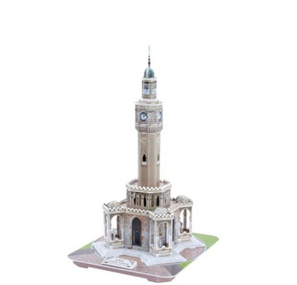İzmir Saat Kulesi Maket Puzzle 3 Boyutlu 60 Parça - 3