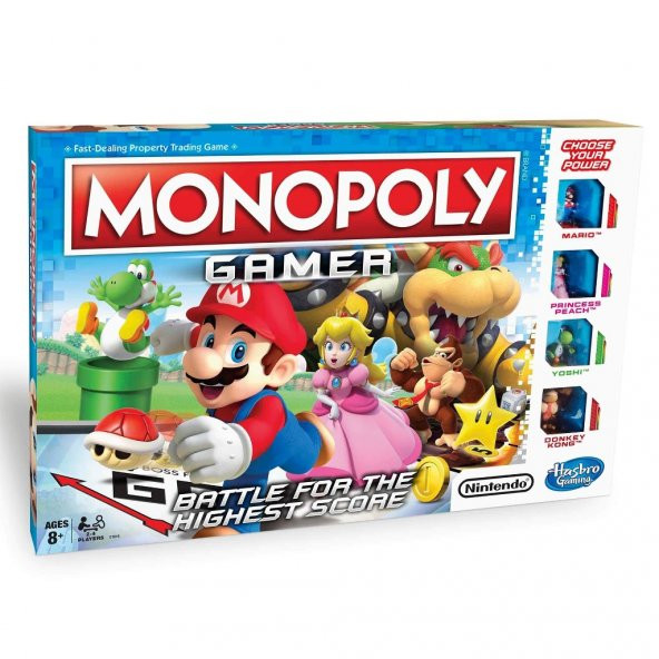 Monopoly Gamer Hasbro Süper Mario Kutu Oyunu
