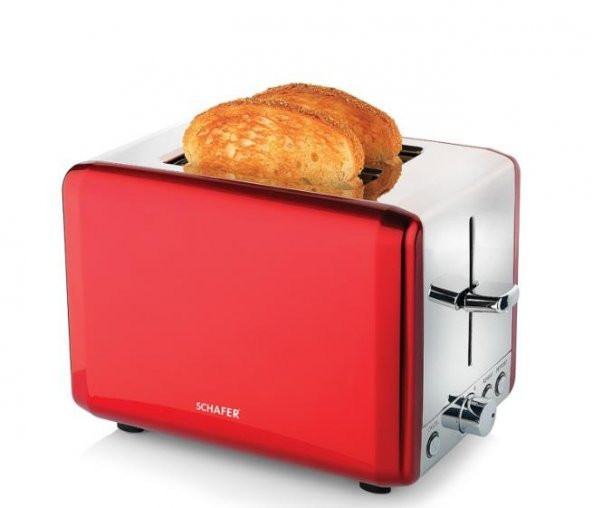 Schafer Küchenchefs Ekmek Kızartma Makine Kırmızı