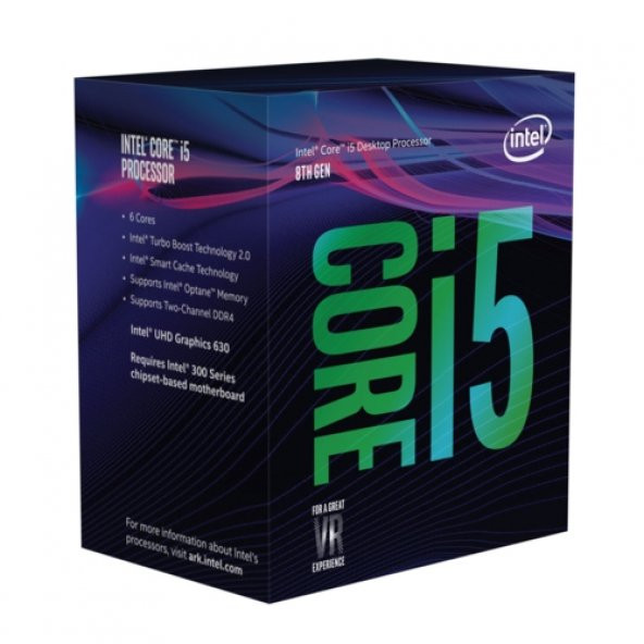 Intel i5-8400 2.8 GHz 9M 1151-V.2 İşlemci