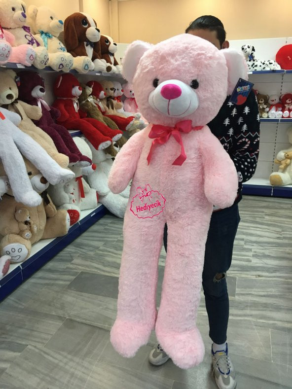 14 Şubat Özel-Peluş Oyuncak Ayı 125 Cm Yumuşacık Pufidik Peluş Ayıcık Sarılmalık Uyku Arkadaşım Şok Fiyat - 3