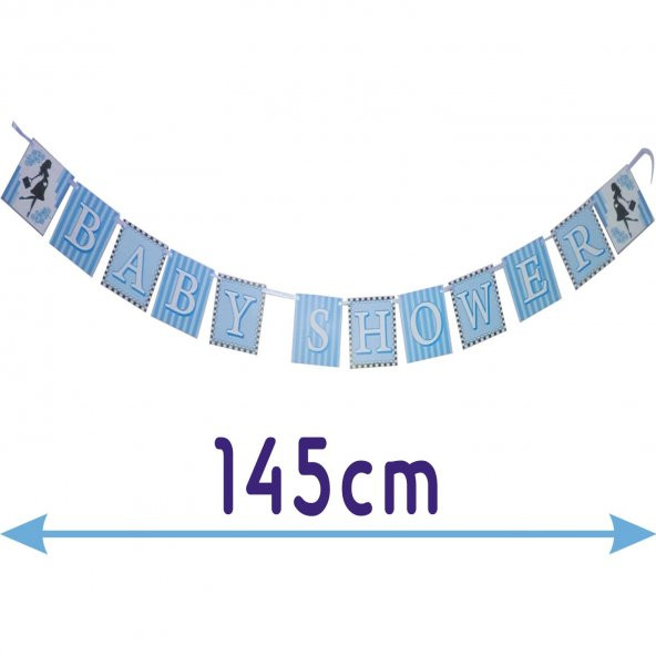 Baby Shower Partisi Süsleri Erkek Bebek, Dekorasyon Yazıları - 2