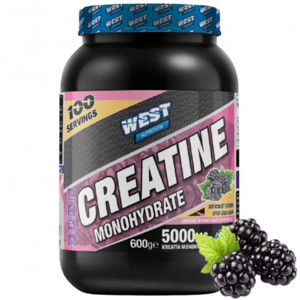 West Nutrition Kreatin Monohidrat (Creatine Monohydrate) 600 gr 100 servis -  HEDİYELİ