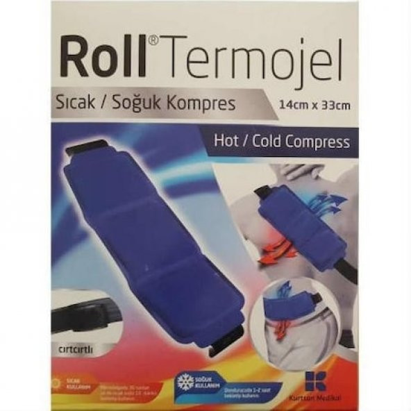 Roll Termojel Bel Sıcak Soğuk Kompres Kumaşlı 14x33 cm