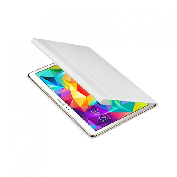 Samsung T800 Galaxy Tab S 10.5 Bookcover Kılıf Beyaz - EF-BT800BWEGWW - 5
