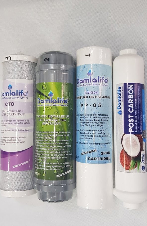 Damlalife 10 Su Arıtma açık kasa filtre ve son karbon filtre - Resim 5