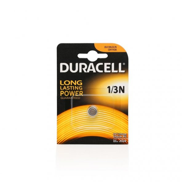 DURACELL 1/3N-2L76-CR11108 LITHIUM 3V PİL 1Lİ