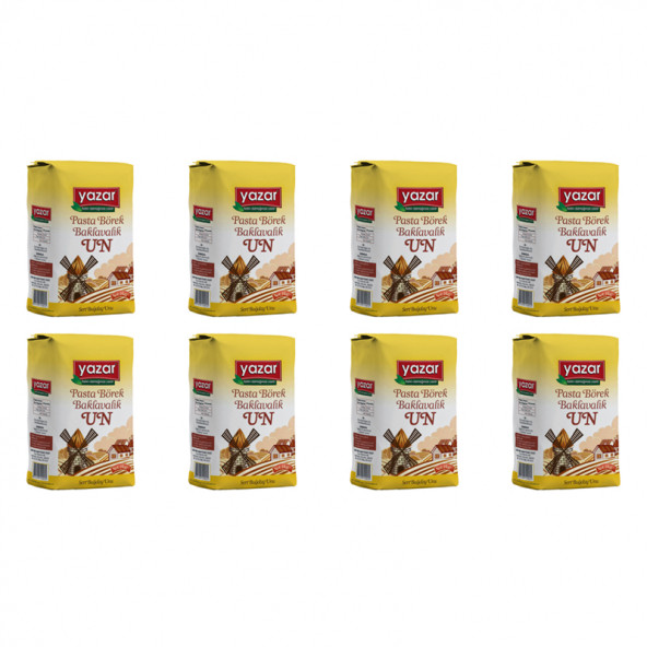 Yazar Buğday Unu (Pasta Börek Baklavalık) 2kg X 8 paket = 16 Kg - 2