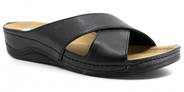 Ceyo Çapraz Topuk Jelli Topuk Dikeni Kadın Terlik 9946-1 - Resim 6