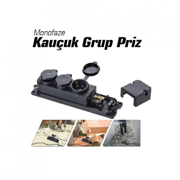 Monofaze Kauçuk Grup Priz 010179