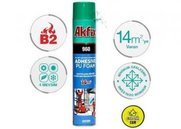 AKFİX MANTOLAMA KÖPÜĞÜ 800ML/900GR KÖPÜK