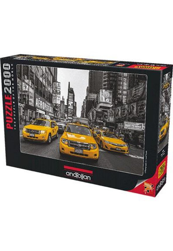 New York Taxi 2000 Parça Puzzle - Assaf Frank - Anatolian