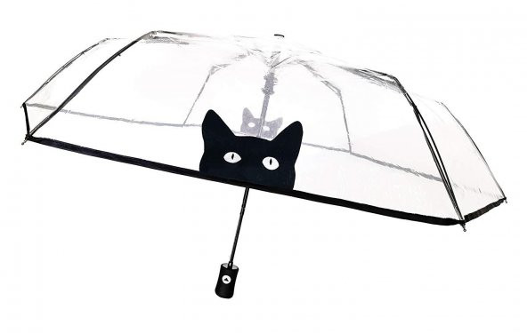 Zeus Kedi Desenli Otomatik Şemsiye