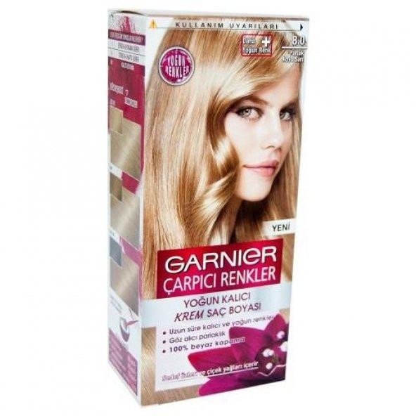 Garnier Çarpıcı Renkler No:8.0 Parlak Koyu Sarı Saç Boyası
