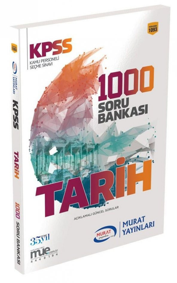 2019 KPSS Tarih 1000 Soru Bankası Murat Yayınları