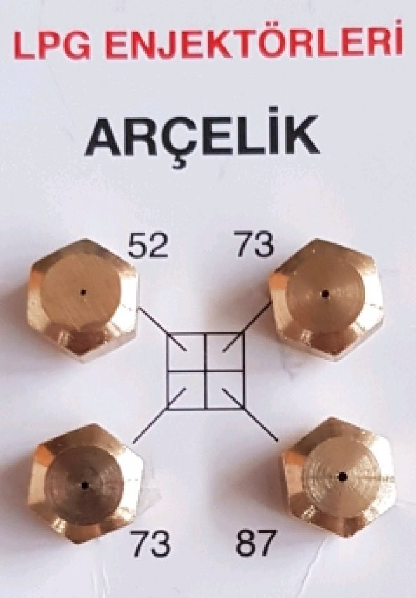 100 adet Lpg Ocak Memesi Enjektör Eski Tip4 lü set arçelik beko uyumlu