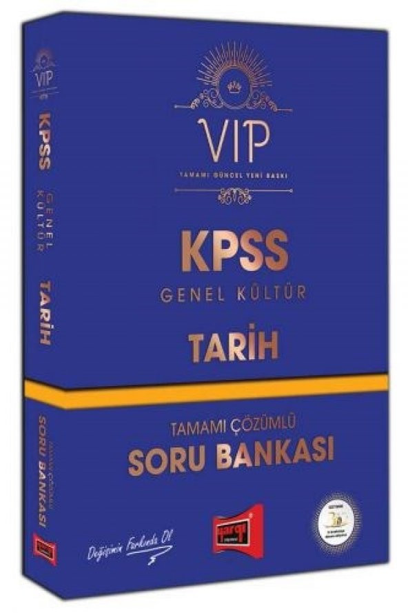 Yargı Yayınları KPSS VIP Tarih Tamamı Çözümlü Soru Bankası