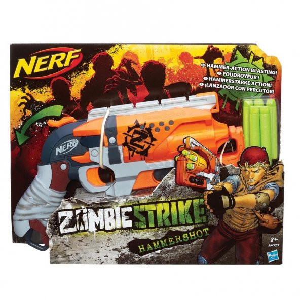 Nerf N Strike Zombie Hammer Shot Oyuncak Mermili Silah Kaliteli Sağlıklı Erkek Çocuk Oyuncak Tabanca