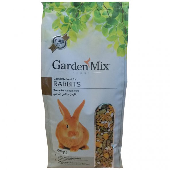 Garden Mix Platin Seri Tavşan Yemi 1 Kg ( 10 Adet )
