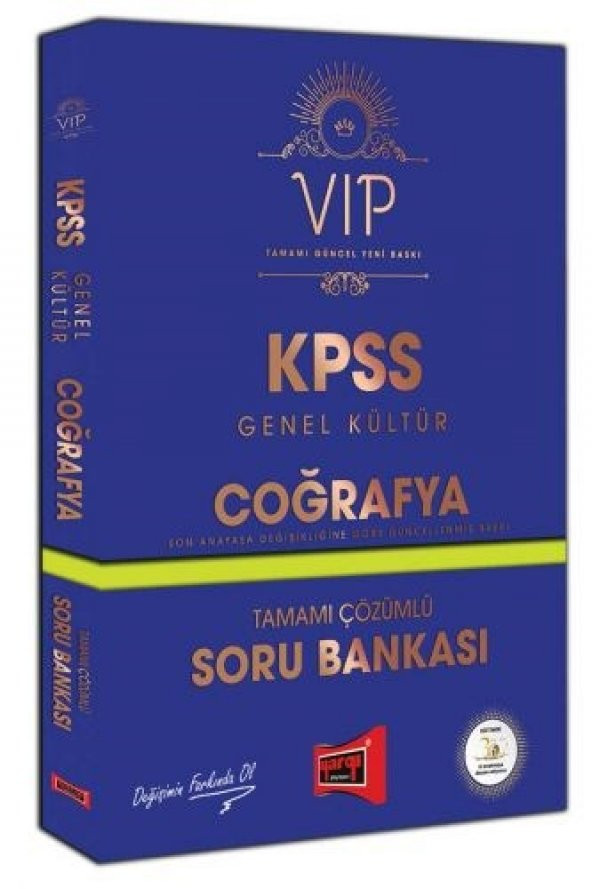 Yargı Yayınları KPSS VIP Coğrafya Tamamı Çözümlü Soru Bankası