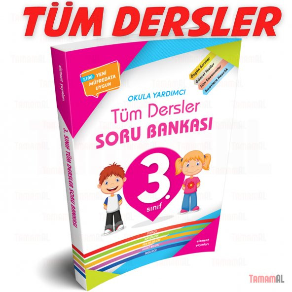 3.SINIF TÜM DERSLER SORU BANKASI + YAPRAK TEST SET ELEMENT - 3