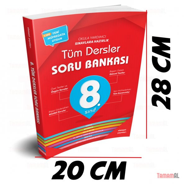 8.SINIF TÜM DERSLER SORU BANKASI + KONU ANLATIM + YAPRAK TEST SET - 9