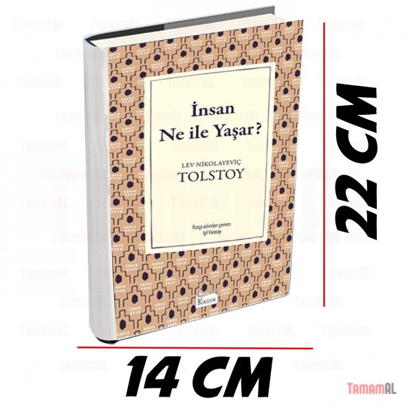 İNSAN NE İLE YAŞAR TOLSTOY LÜX BEZ CİLTLİ SERT KAPAK DÜNYA KLASİK - Resim 2