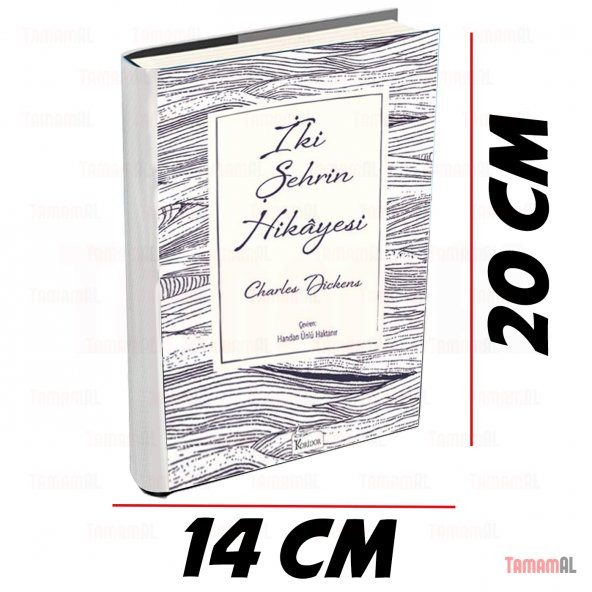 İKİ ŞEHRİN HİKAYESİ / DİCKENS LÜX BEZ CİLTLİ SERT KAPAK KLASİK - Resim 2