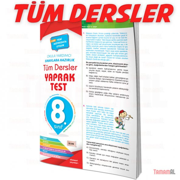 8.SINIF TÜM DERSLER SORU BANKASI + KONU ANLATIM + YAPRAK TEST SET - 2