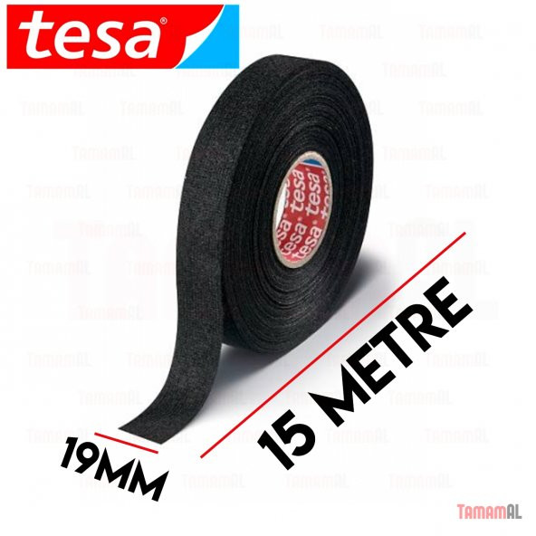 TESA (ALMAN MARKASI) TÜYLÜ BEZ KABLO İZOLASYON BANT 19X15MT - 2
