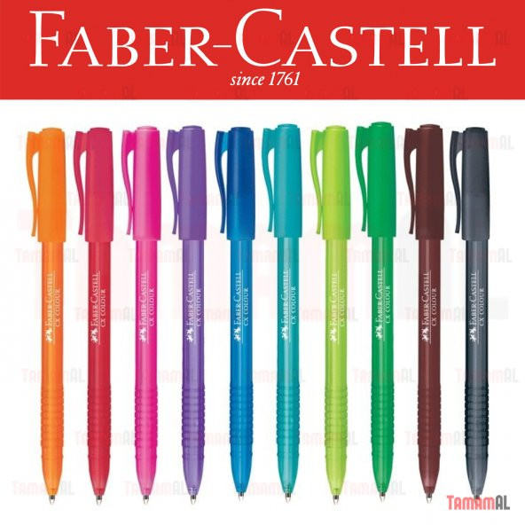 Faber Castell Renkli Tükenmez Kalem 5 Farklı Renk Set - 6