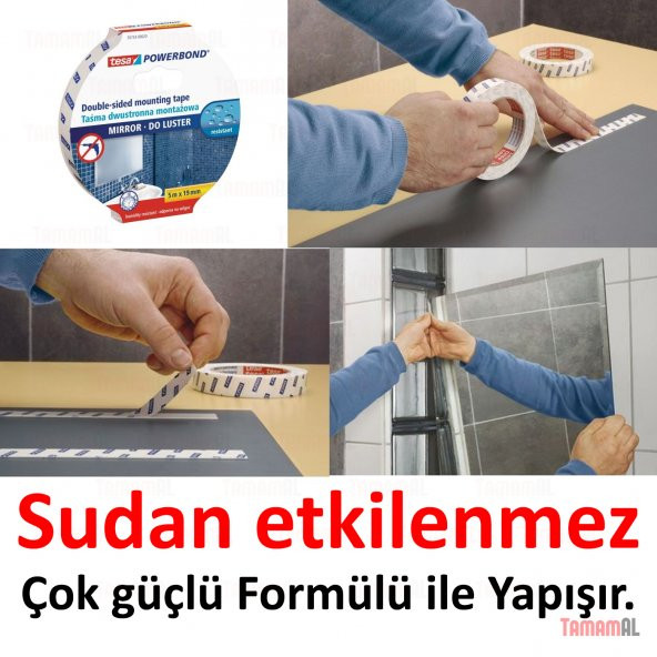 TESA (Çok KALİTELİ) BANYO AYNA Çerçeve Çift Taraflı SÜNGER BANT - 3