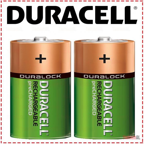 Duracell (ULTRA) C Orta Boy Şarj Edilebilir Pil 3000mAh 2li Pake