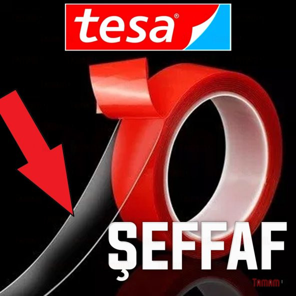 TESA (ALMAN MARKASI) ŞEFFAF ÇİFT TARAFLI GÜÇLÜ KÖPÜK BANT 20Kg - 6