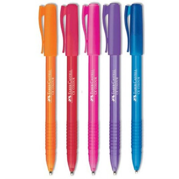 Faber Castell Renkli Tükenmez Kalem 5 Farklı Renk Set - 4