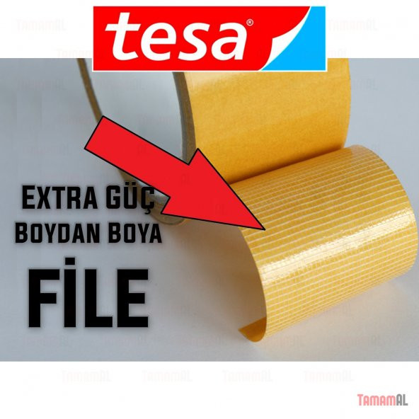 TESA (ALMAN MARKASI) HALI KAYDIRMAZ ÇİFT TARAFLI BANT 5 /10 Metre - 2