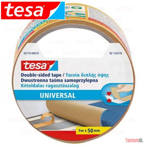 TESA (ALMAN MARKASI) HALI KAYDIRMAZ ÇİFT TARAFLI BANT 5 /10 Metre - 8