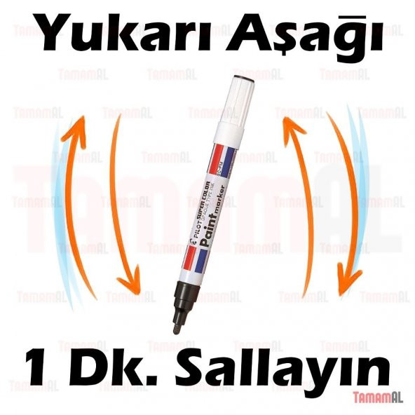 MARVY Araç Kaporta Rötuş SİYAH Boya Kalemi (ÇOK KALİTELİ) JAPON - 3