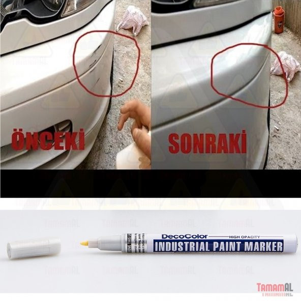 MARVY Araç Kaporta Rötuş Gümüş Gri Boya Kalem (ÇOK KALİTELİ JAPON - 4