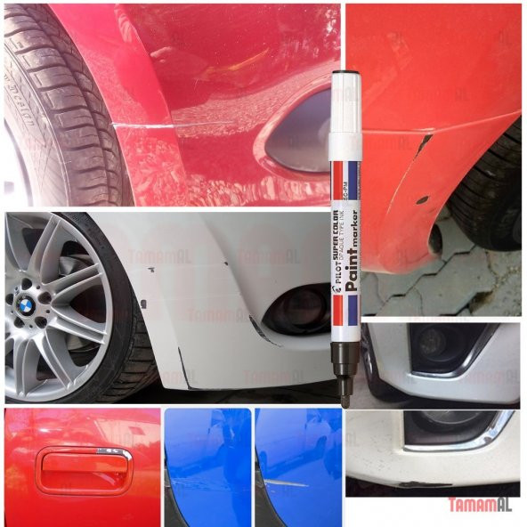 MARVY Araç Kaporta Rötuş Gümüş Gri Boya Kalem (ÇOK KALİTELİ JAPON - 7