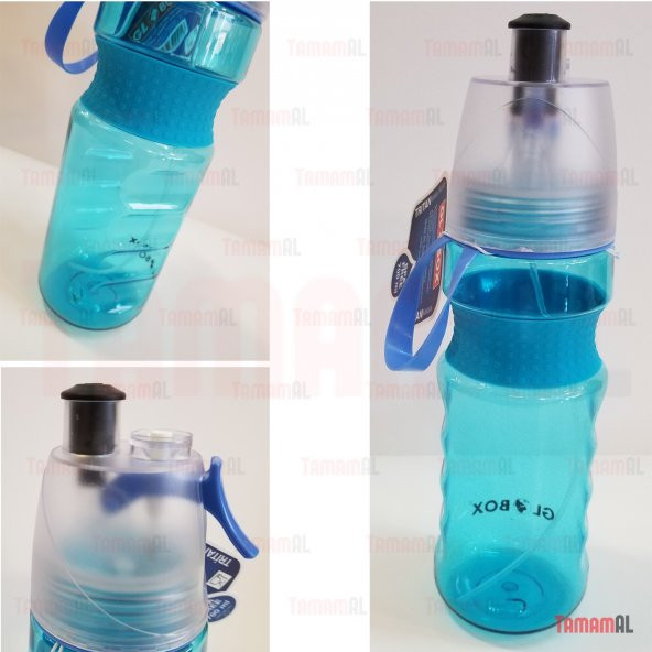 SPREYLİ MATARA TRİTAN tupperware GIDA PLASTİĞİ 0 BPA FREE 700ML - 10