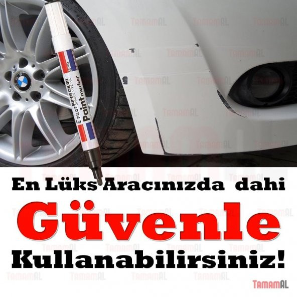 ALMAN MALI Araç Kaporta Rötuş GRİ Gümüş Boya Kalemi (Çok KALİTELİ - 5