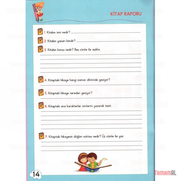 3.SINIFA GEÇEN için TATİL KİTABI (TEST YOK PROJE BAZLI TÜM DERS) - 3