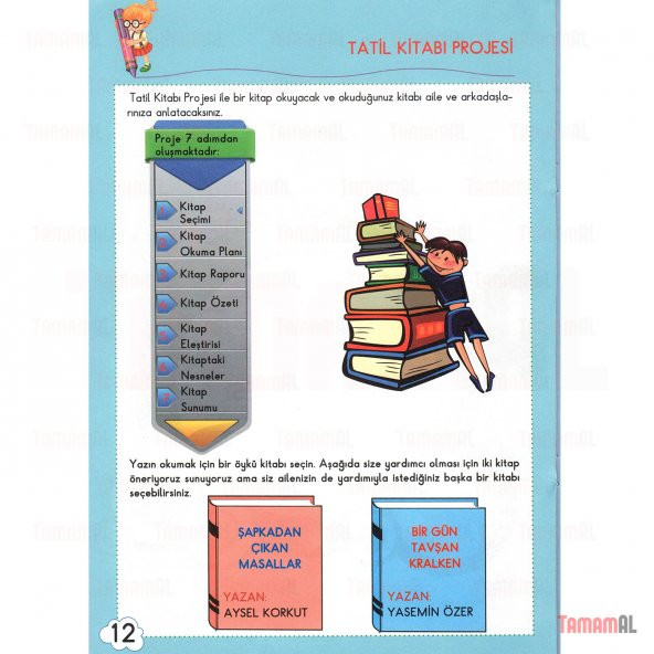 3.SINIFA GEÇEN için TATİL KİTABI (TEST YOK PROJE BAZLI TÜM DERS) - 10