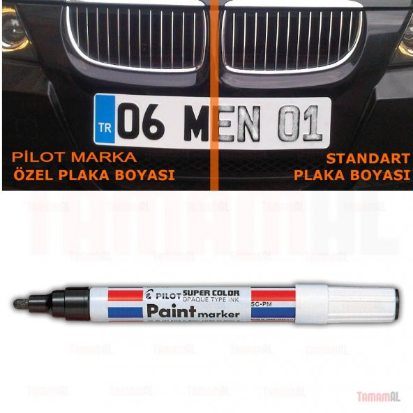 MARVY Araç OTOMOBİL SİYAH BOYA PLAKA KALEMİ (MADE in JAPON) - Resim 3