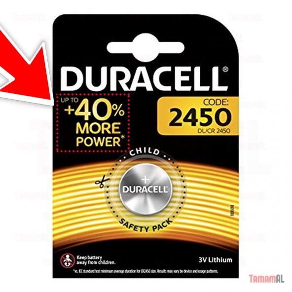 DURACELL BMW 116 320 420 520 seri Kumanda pili (40 Daha Güç 2450 - 2