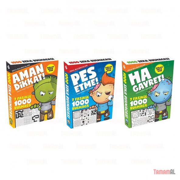 ZEKA BULMACALARI Ha Gayret Pes Etme Aman Dikkat 21 Fasikül 3 SET - 3