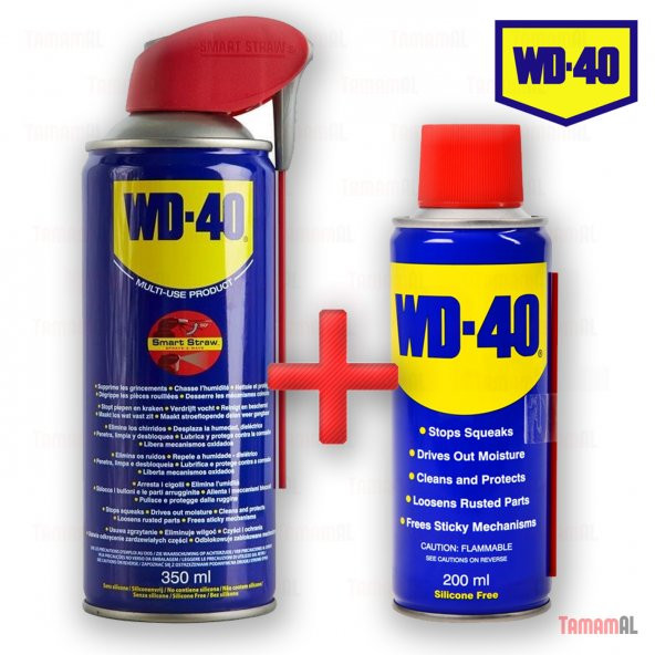 Wd 40 (2 ADET) Çok Amaçlı Pas Sökücü Yağlayıcı 350 ml + 200ml